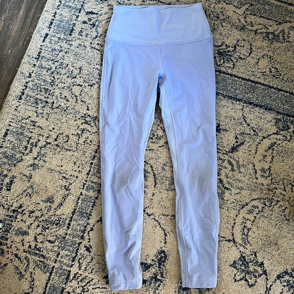 Lululemon periwinkle 7/8 leggings - Picture 1 of 5